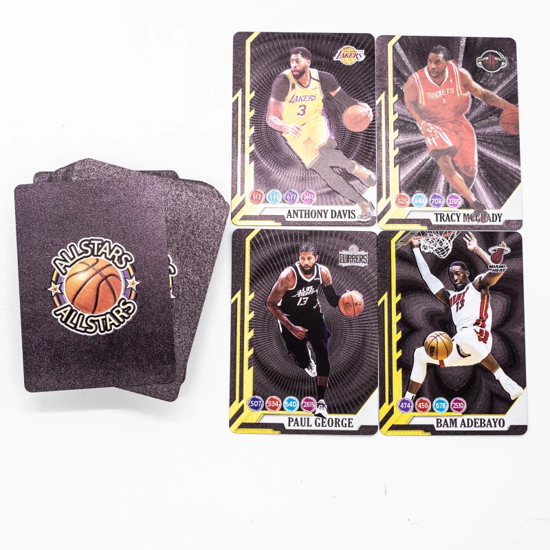 New 55Pcs Cards Gold Foil NBA TOP CLASS Star James Curry Basketball Player Limited Edition Series Kids Birthday Gifts