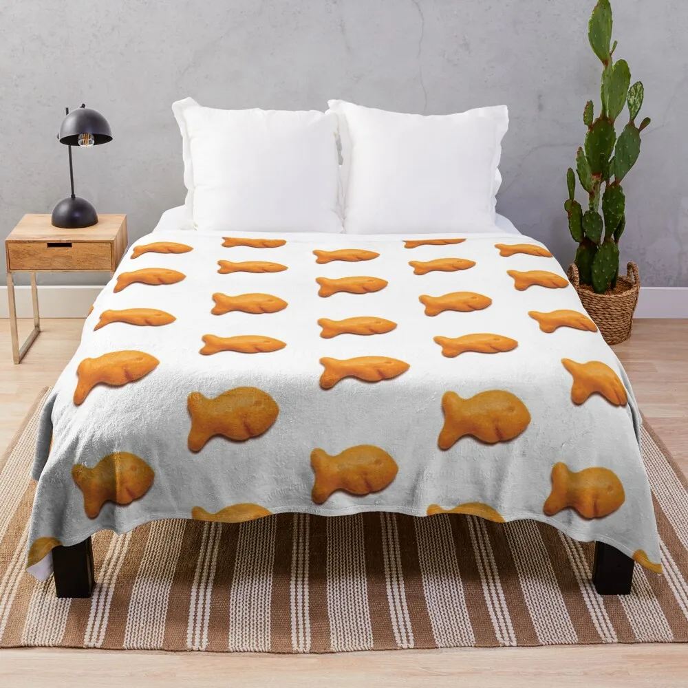 goldfish snack Throw Blanket Thermals For Travel Large Blankets