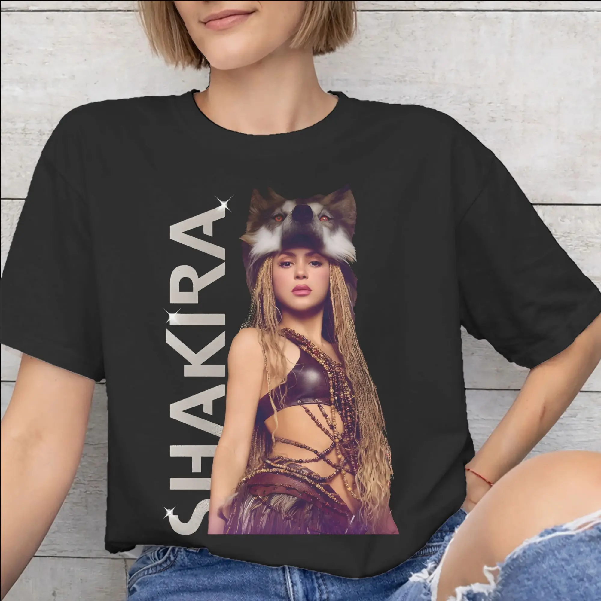 Men Women Shakira las mujeres ya no lloran world tour 2026 T Shirt 100% Cotton Print T-Shirt  Clothing Outfits