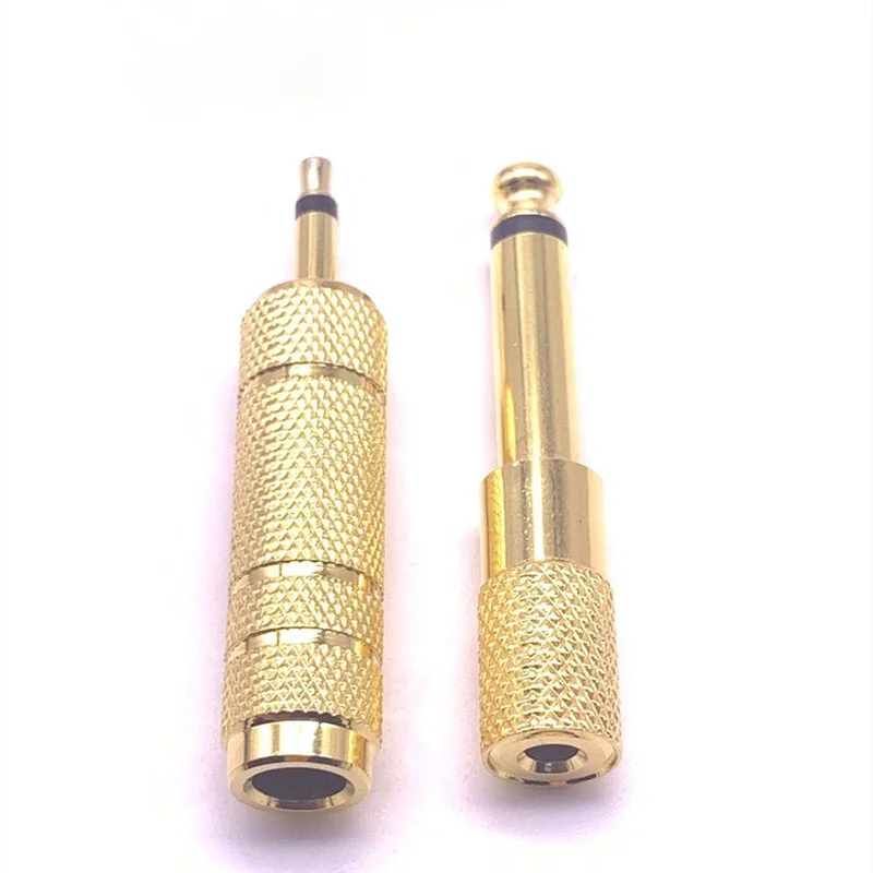 

6.35mm Mono Male Plug To 3.5mm Female Jack Adapter Gold Plated Jack 3.5mm To 6.35mm Plug Adapter Connector