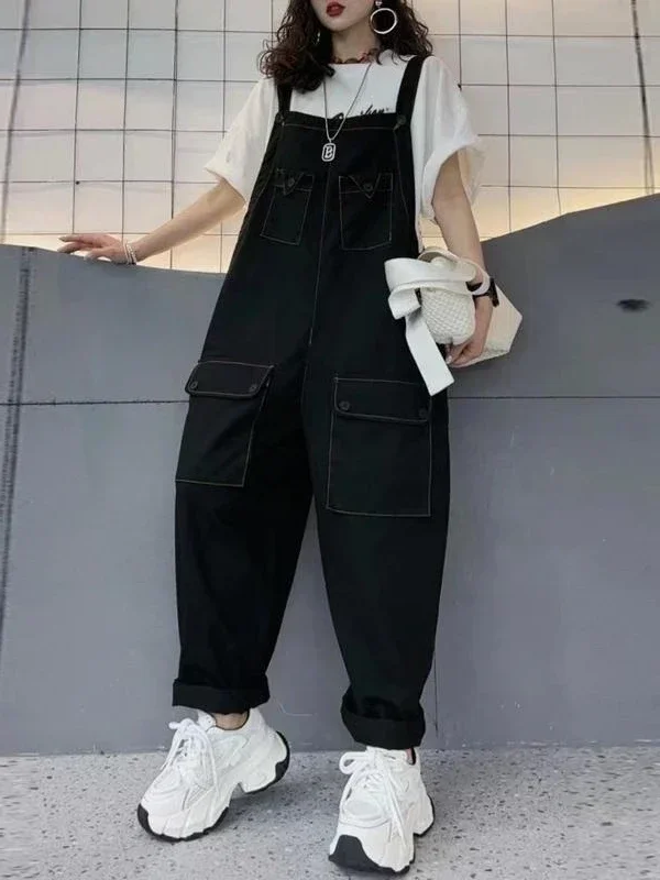 

2025 Fashion Spring/Summer Women's Jumpsuit Loose Commuting Workwear Overalls