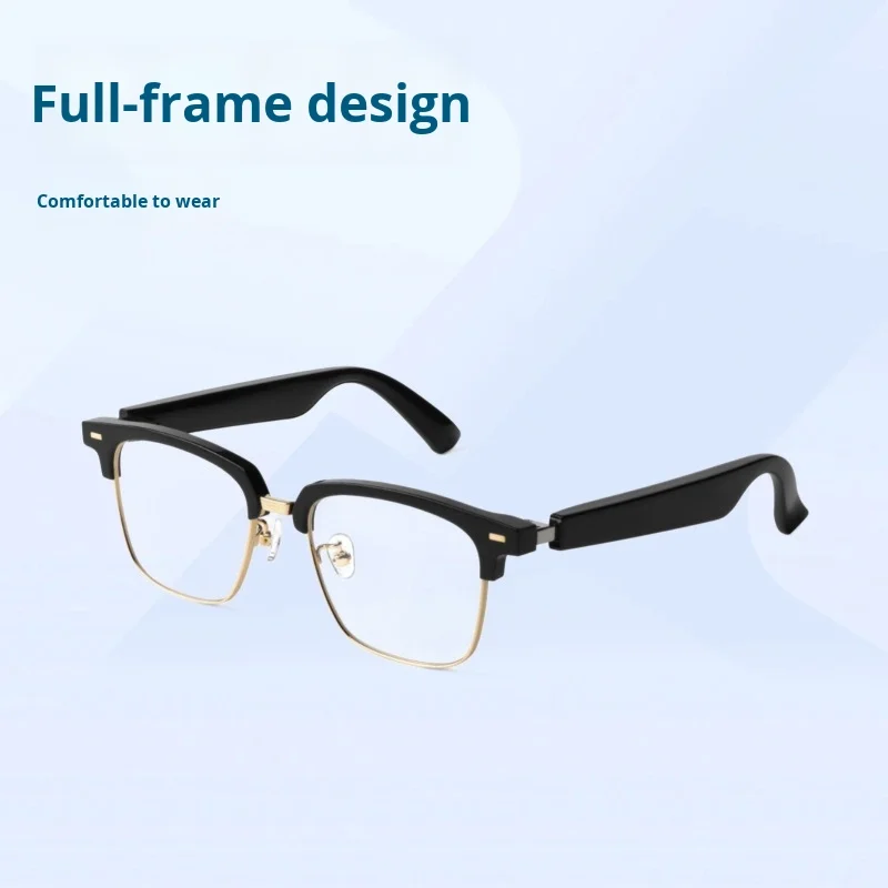 MX08 Premium Anti-Blue Light Half Frame Smart Glasses New Fashionable VR/AR/MR Accessory with Call & Music Functionality
