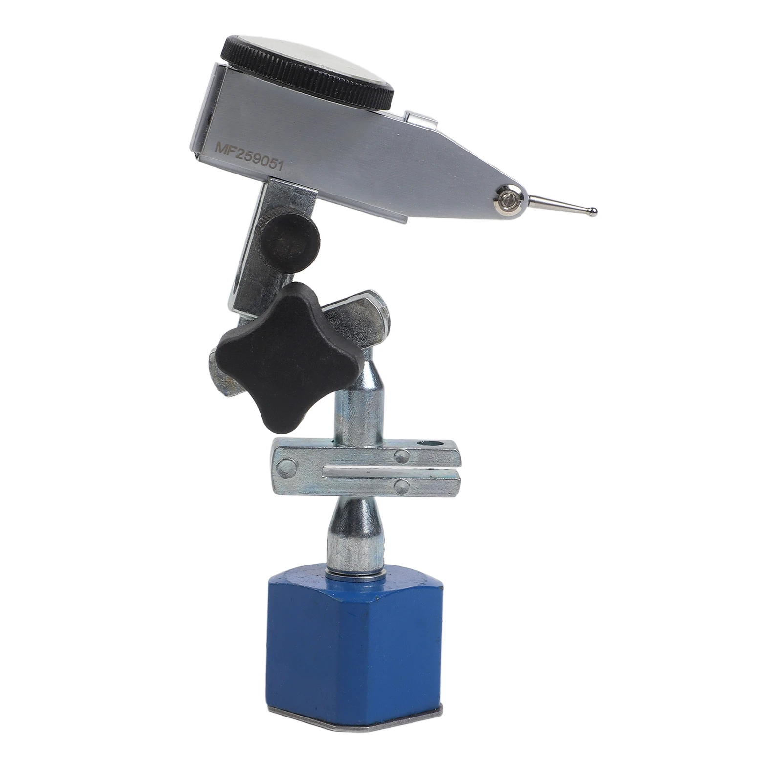 Adjustable Base Holder for Dial Test Indicator Gauge with 0.01mm Accuracy and 0-0.8mm Measuring Range Steel Construction