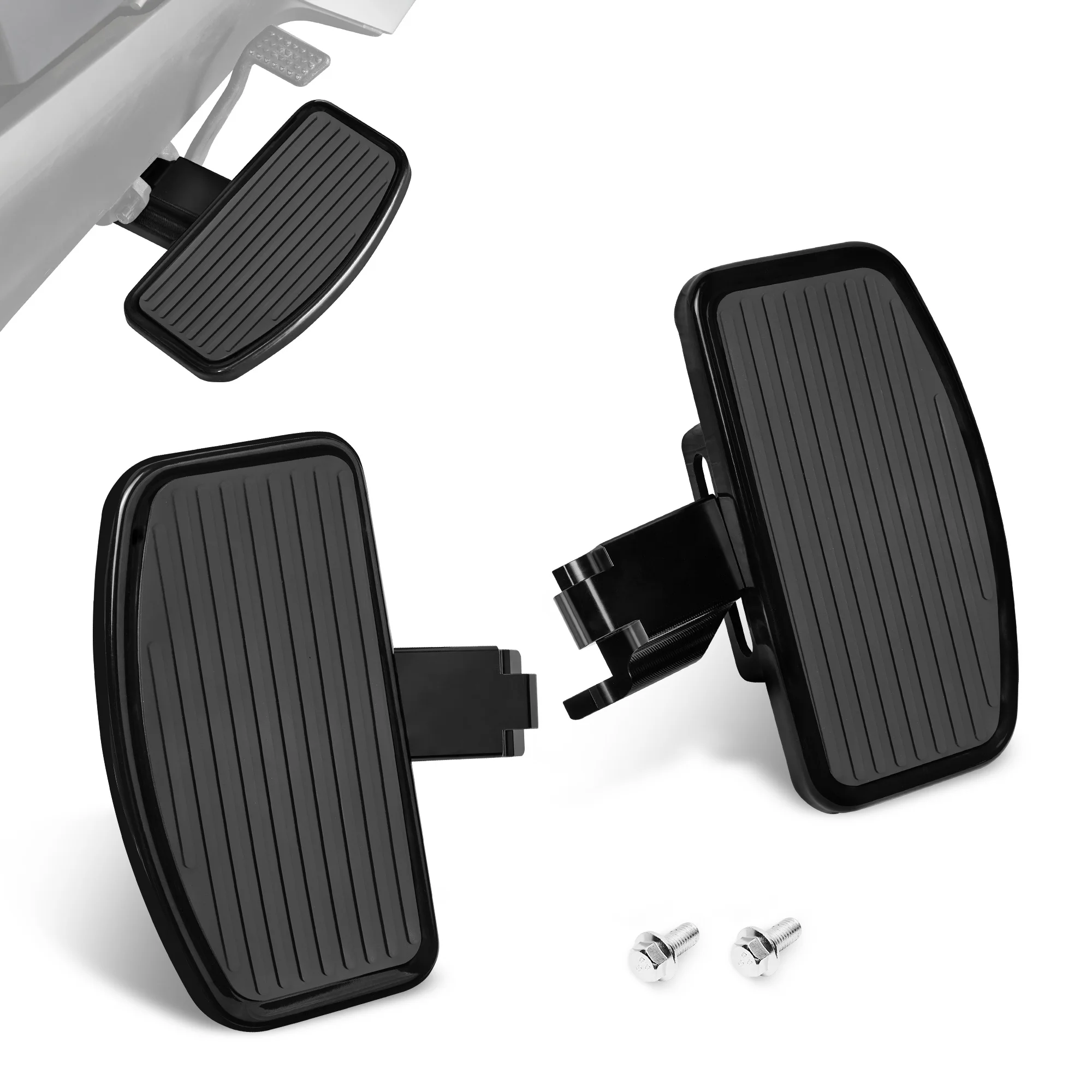 

Wide Aluminum Driver Floorboards Rider Foot Pegs Foot Rest for Can-Am Ryker 600 900 Rally Edition (2019-2025) Sport (2022-2025)