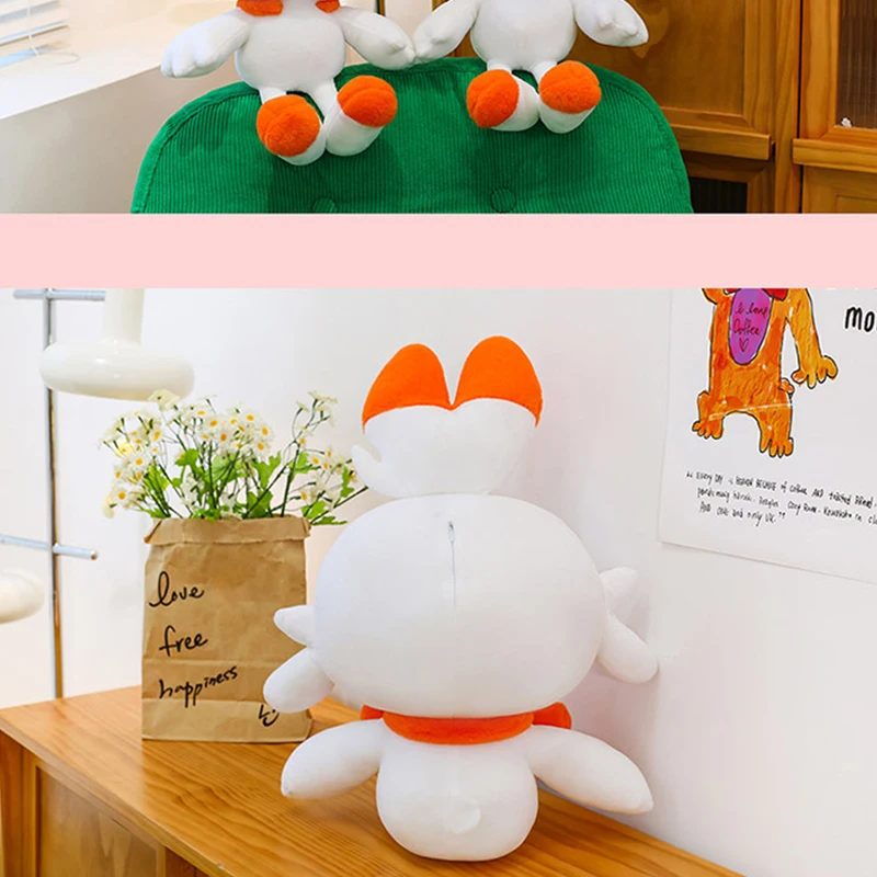 50/90cm Scorbunny Pokemon Duże Pluszowe Zabawki Anime Lalka Śliczny Gigantyczny Królik Pokémon Kreskówkowy Wypchany Pluszak Poduszka Prezent dla Dziecka na Boże Narodzenie