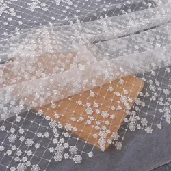 1yard polyester Water-soluble mesh embroidery 3D lace fabric for wedding dress children's clothing home decorative accessories