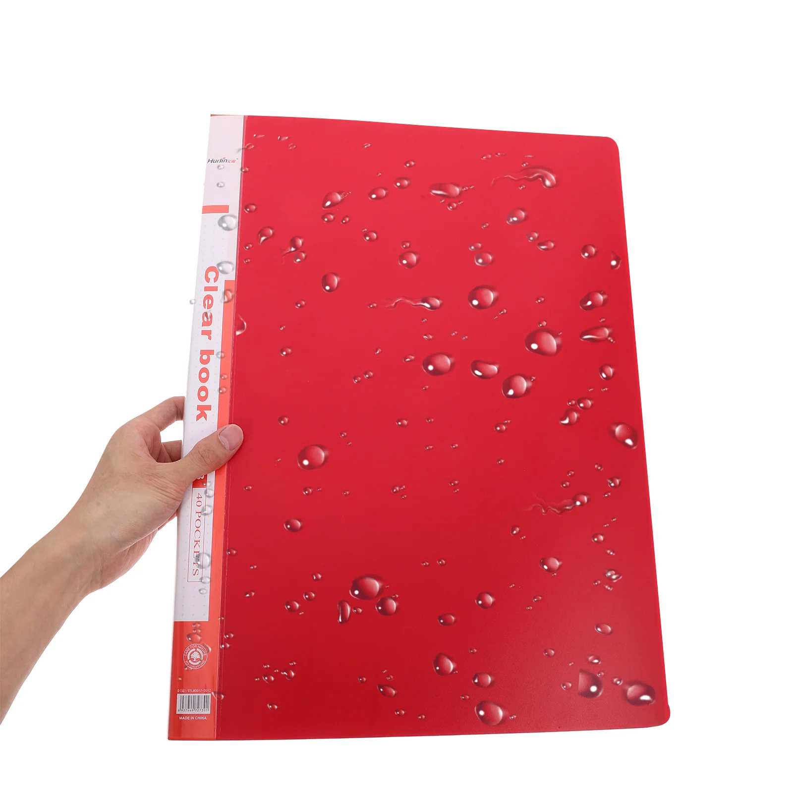 A3 Clear Plastic Portfolio Folder Document Organizer Large Capacity PP Material File Storage for Artwork Drawing Music