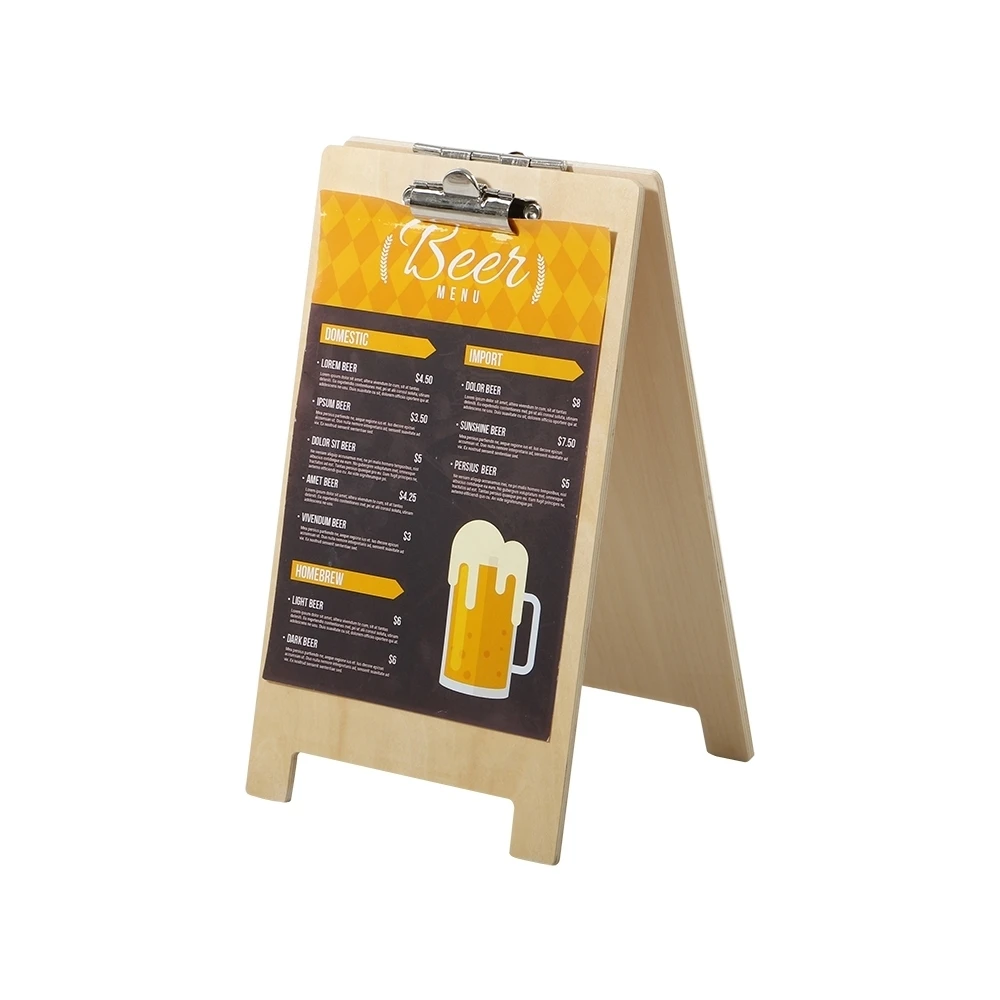 100*200mm A Shaped Double Sided Desk Poster Display Stand Price List Table Menu Flyer Sign Card Holder