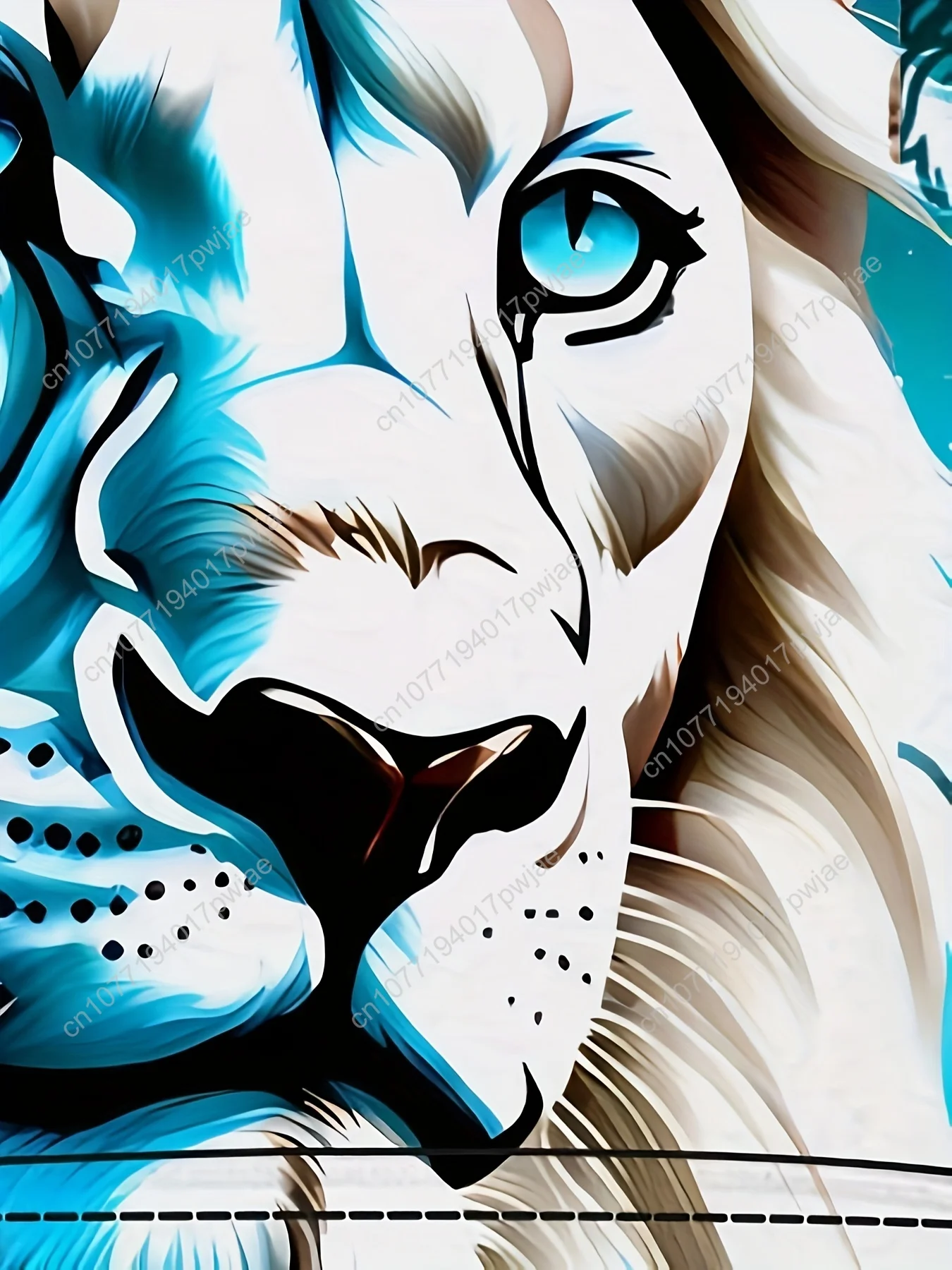 Sweat à capuche imprimé Lion 3D – Pull à capuche confortable et ample avec poche kangourou pour hommes, vêtements d'automne et d'hiver pour hommes