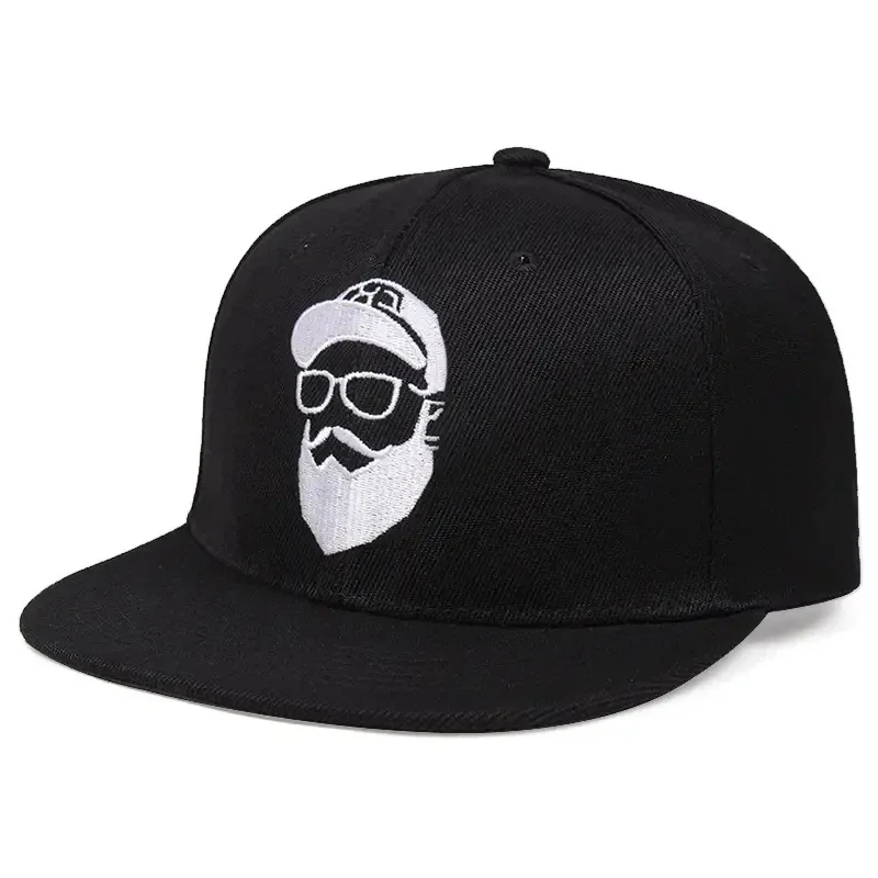 Unisex brodaty starzec haft HipHop Cap Outdoor regulowane baseballówka w stylu Casual czapki mężczyzna kapelusz przeciwsłoneczny czapka typu Trucker