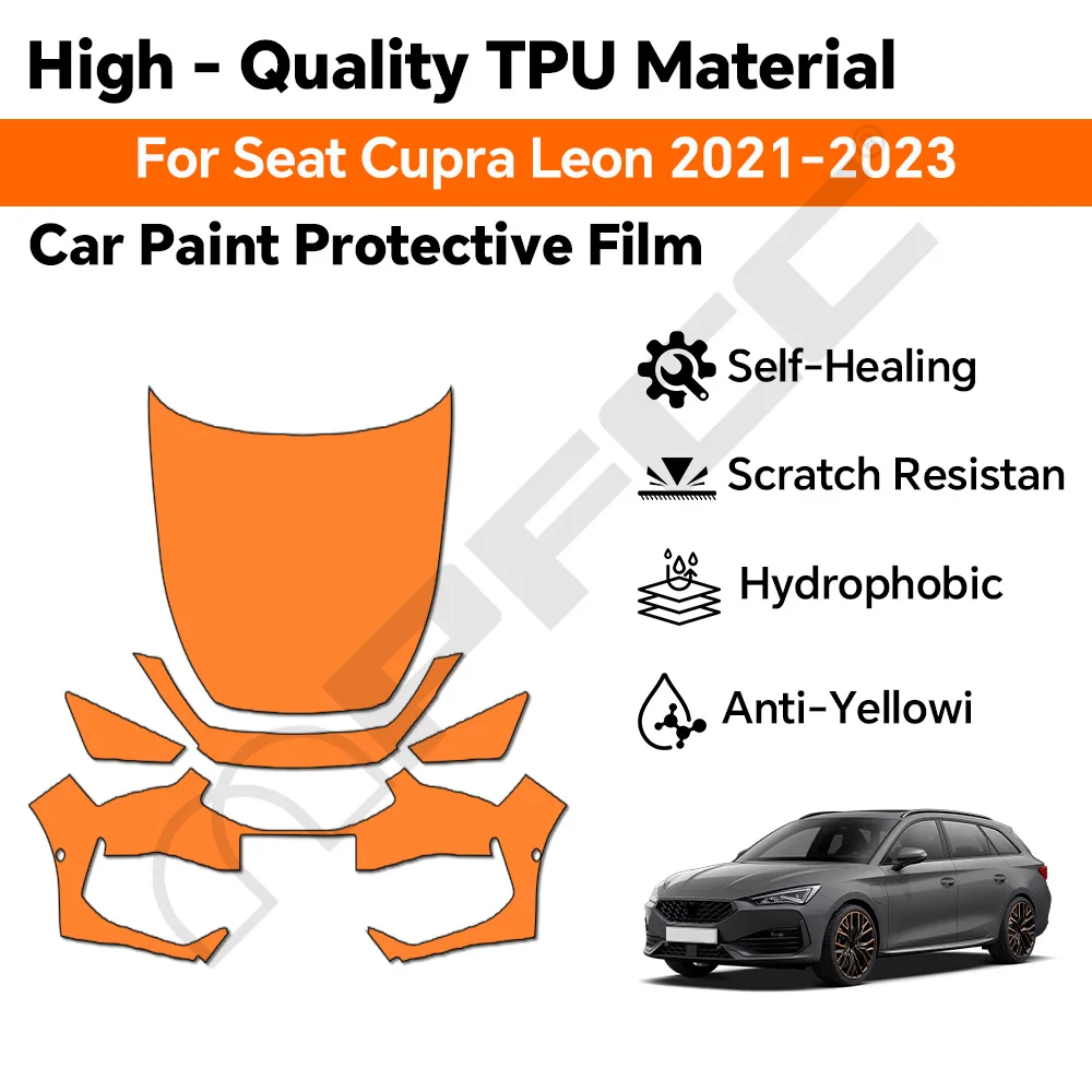 

TPU For Seat Cupra Leon 2021 2022 2023 Paint Protection Film Body Sticker Anti-scratch Protective Transparent PPF Accessories