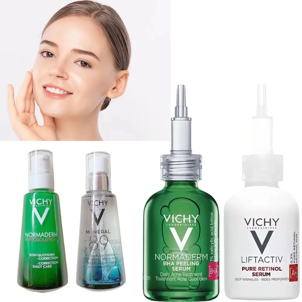 VICHY ترطيب الوجه جوهر ترطيب إصلاح المياه تخفيف حب الشباب سطع الجلد إزالة التجاعيد مكافحة الشيخوخة مصل العناية بالبشرة #1