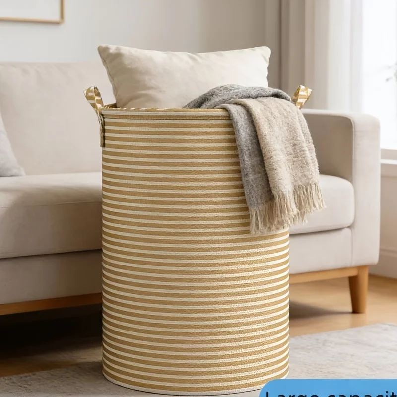 Large Folding Laundry Basket 90pcs Capacity, Heavy Duty Collapsible Clothes Hamper - Portable Storage for Toys, Bathroom Bedroom view 3