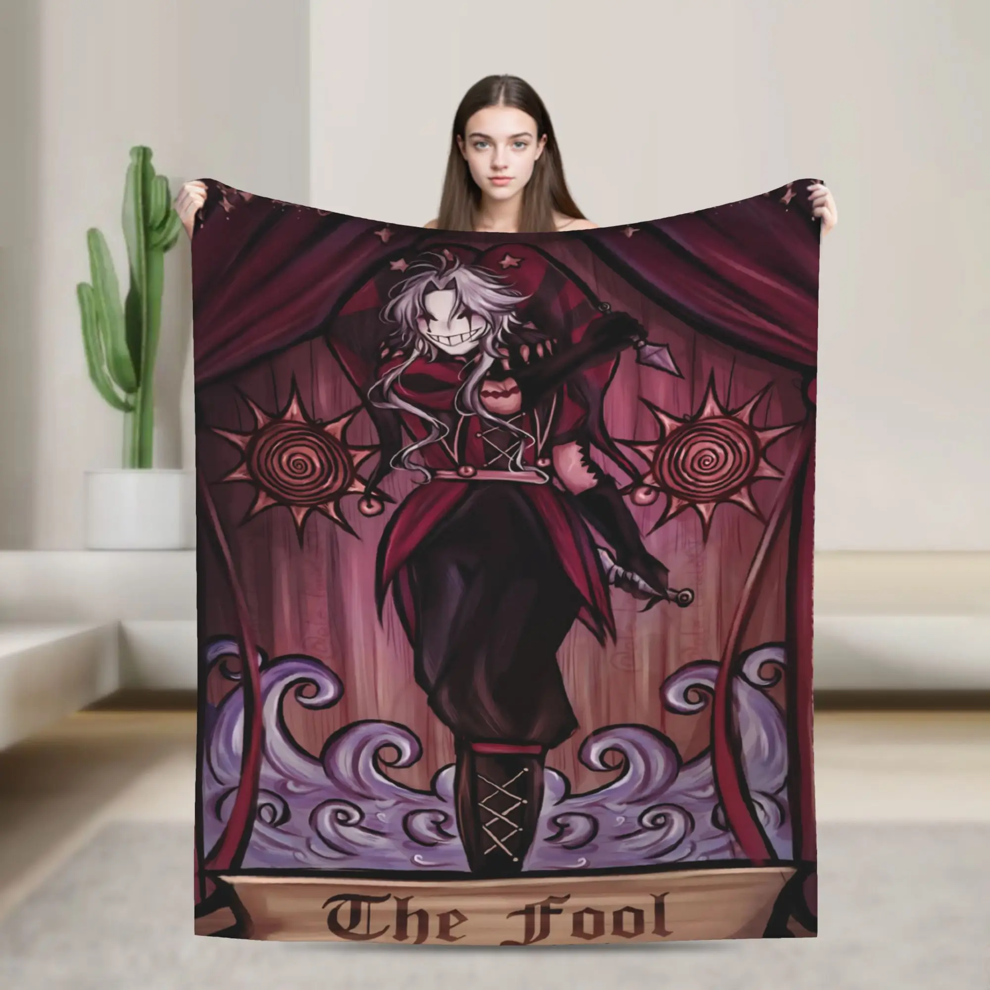 Stylish Pierrots The Freak Circus Blanket Super Soft Flannel  Relax Throw Blanket Machine Washable