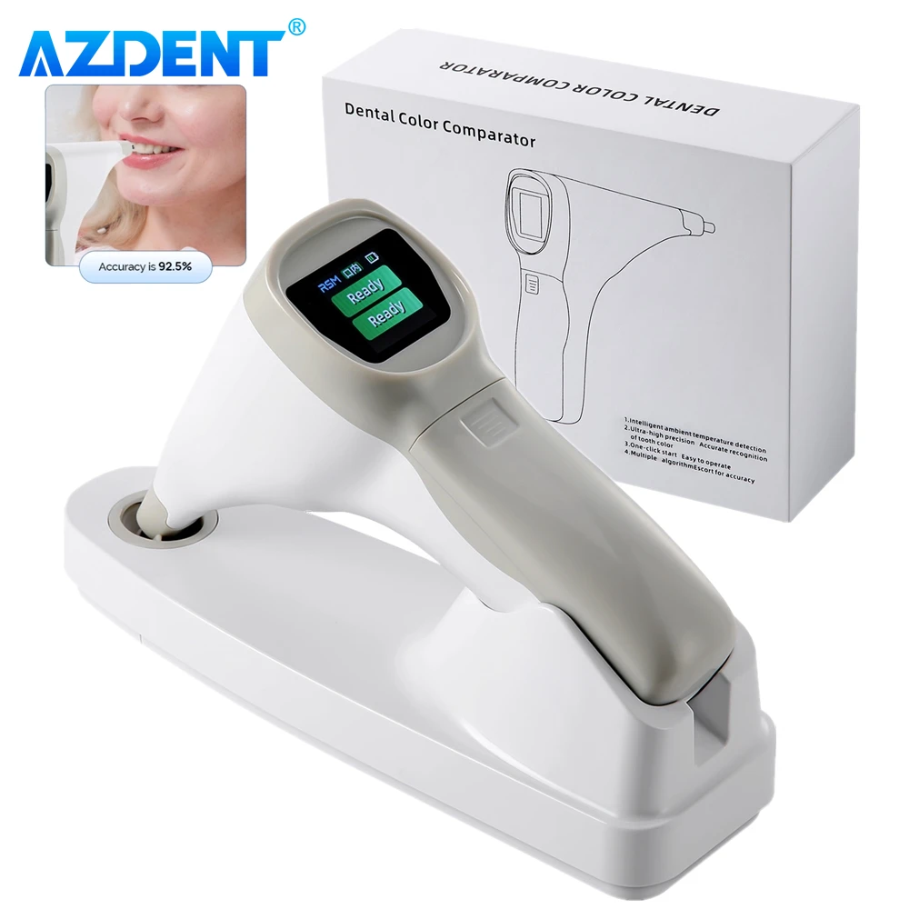 AZDENT Dental Photoelectric Tooth Color Comparator Digital Shade Guide Corrector LCD Screen Wireless Dentistry Equipment