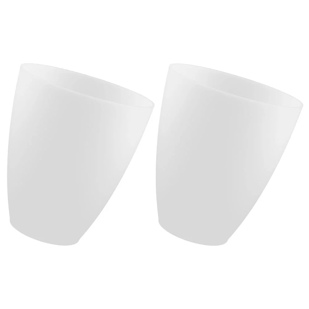 

2Pcs Plastic Lampshades 42mm Middle Hole White Flat Mouth Cover for Ceiling Wall Desk Indoor Lighting Fixtures Replacement Lamp