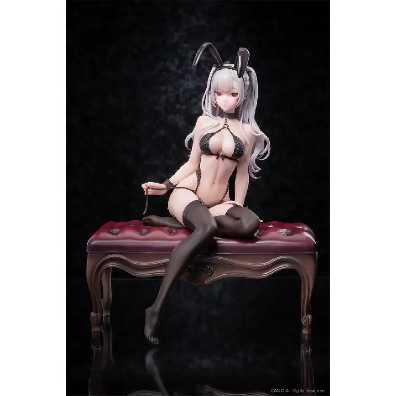 BANDAI Reverse Studio AIKOlik Original Artwork Tana Black Rabbit Girl Sitting Posture Action Figurine Original Artwork Figurine