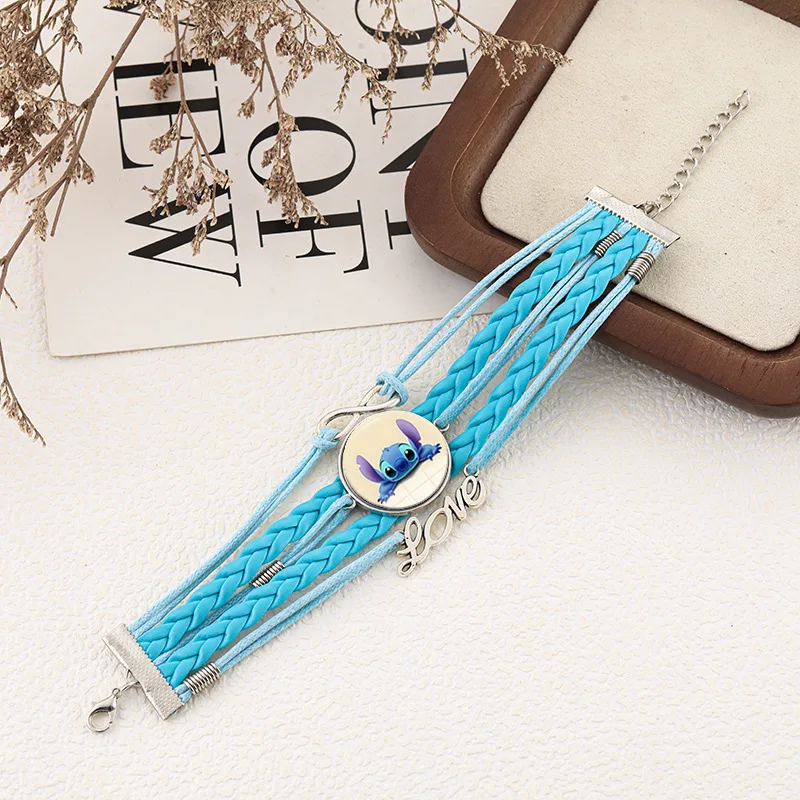 Anime Film Lilo & Stitch gewebtes mehrschichtiges Armband Cartoon Charakter Stitch Zubehör Armband Herren- und Damenarmband Geschenk