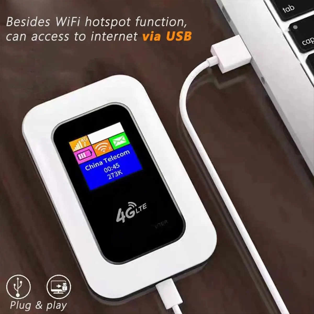 4G Mobile Hotspot Router Pocket MIFI 150Mbps WiFi Router 4G LTE Router WiFi Modem Car Mobile Broadband with Color Screen