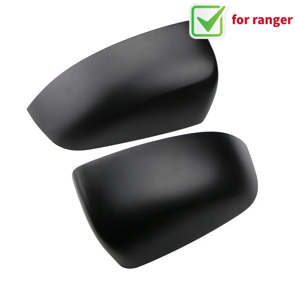 Auto Rearview Mirror Covers for Ford Ranger 2015 2016 2017 2018 2019 2020 2Pcs/Set ABS Car Rear View Side Mirror Cover