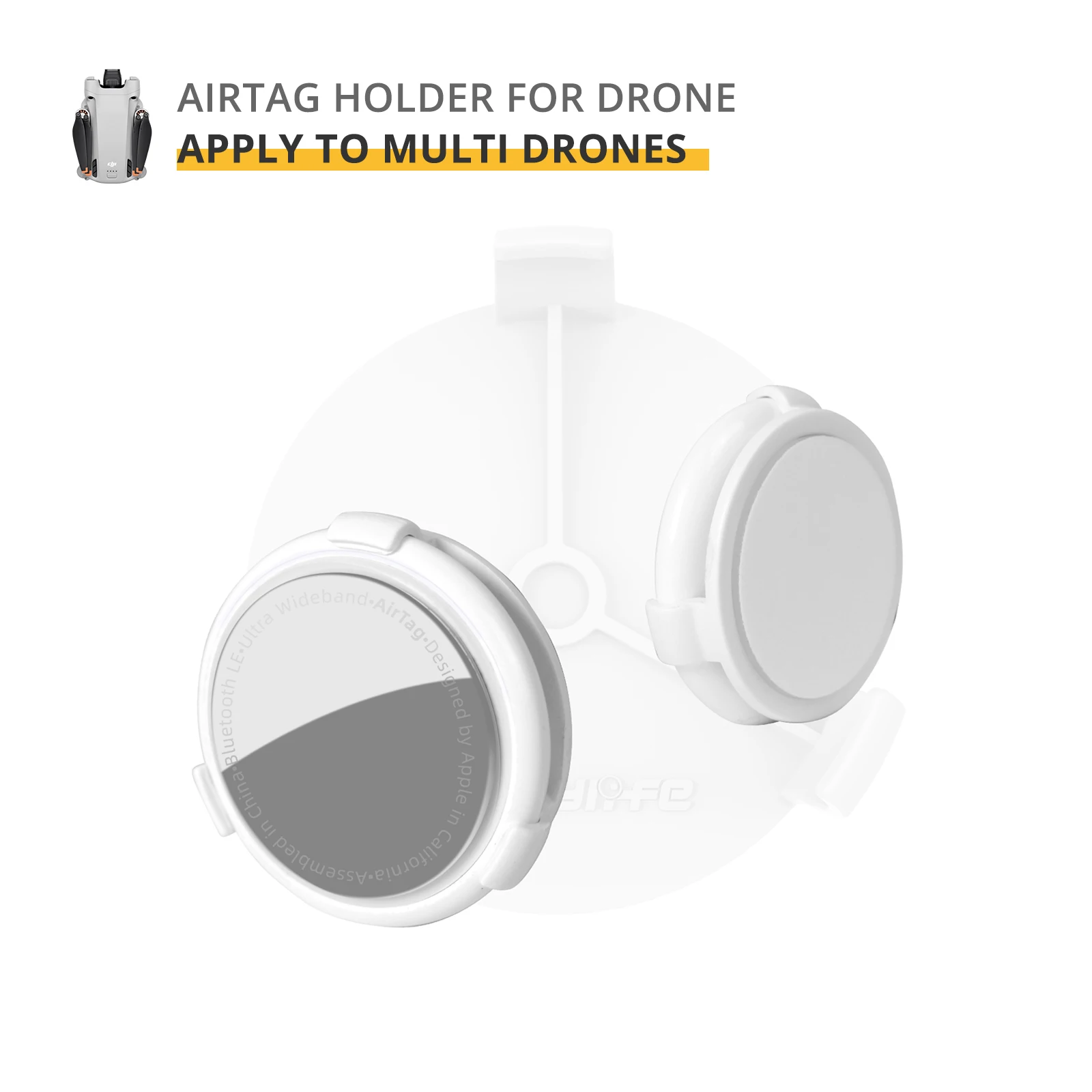 AirTags Holder Drone Tracker Bracket DJI MINI 3/2/SE AirTags Case Positioning Anti-lost Mounting Tracking Drone Accessories