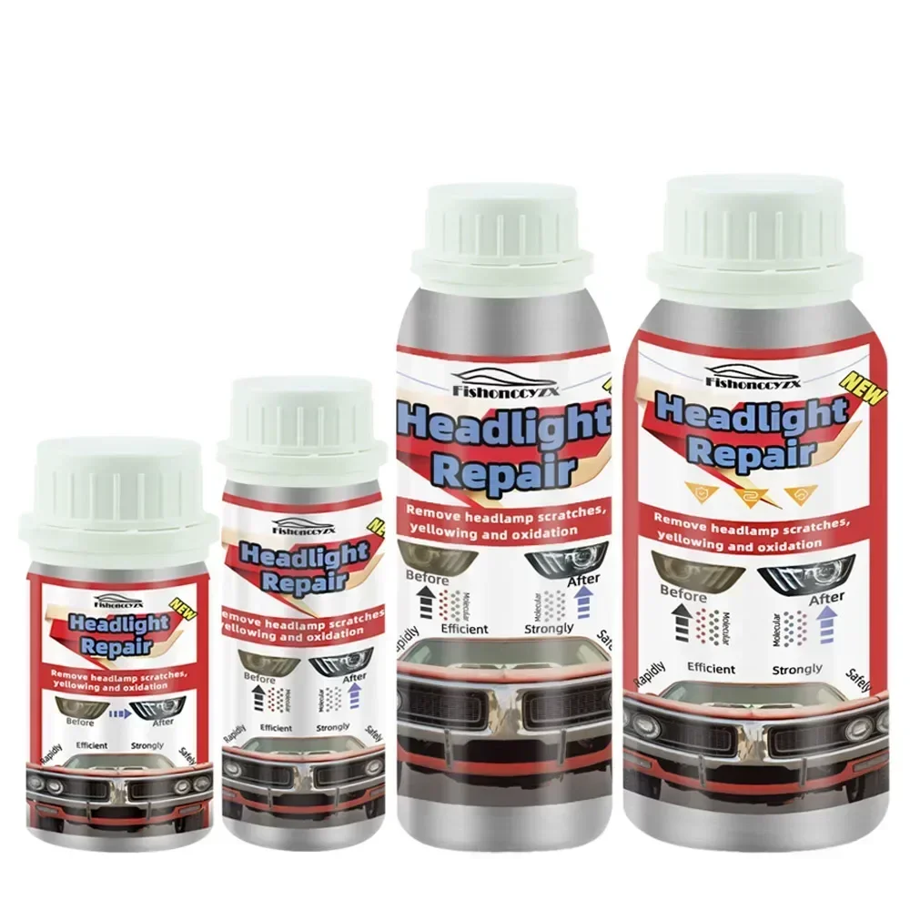 800ml Headlights Liquid Polymer Headlight Chemical Polish Repair Fluid Refurbishment Scratch Repair Polishing Headlights Kit