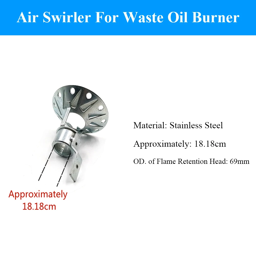 1 pièce Disque stabilisateur de flamme en acier inoxydable de haute qualité, éolienne d'air pour brûleur à huile usagée, anneau de plaque de stabilisation de flamme pour brûleur
