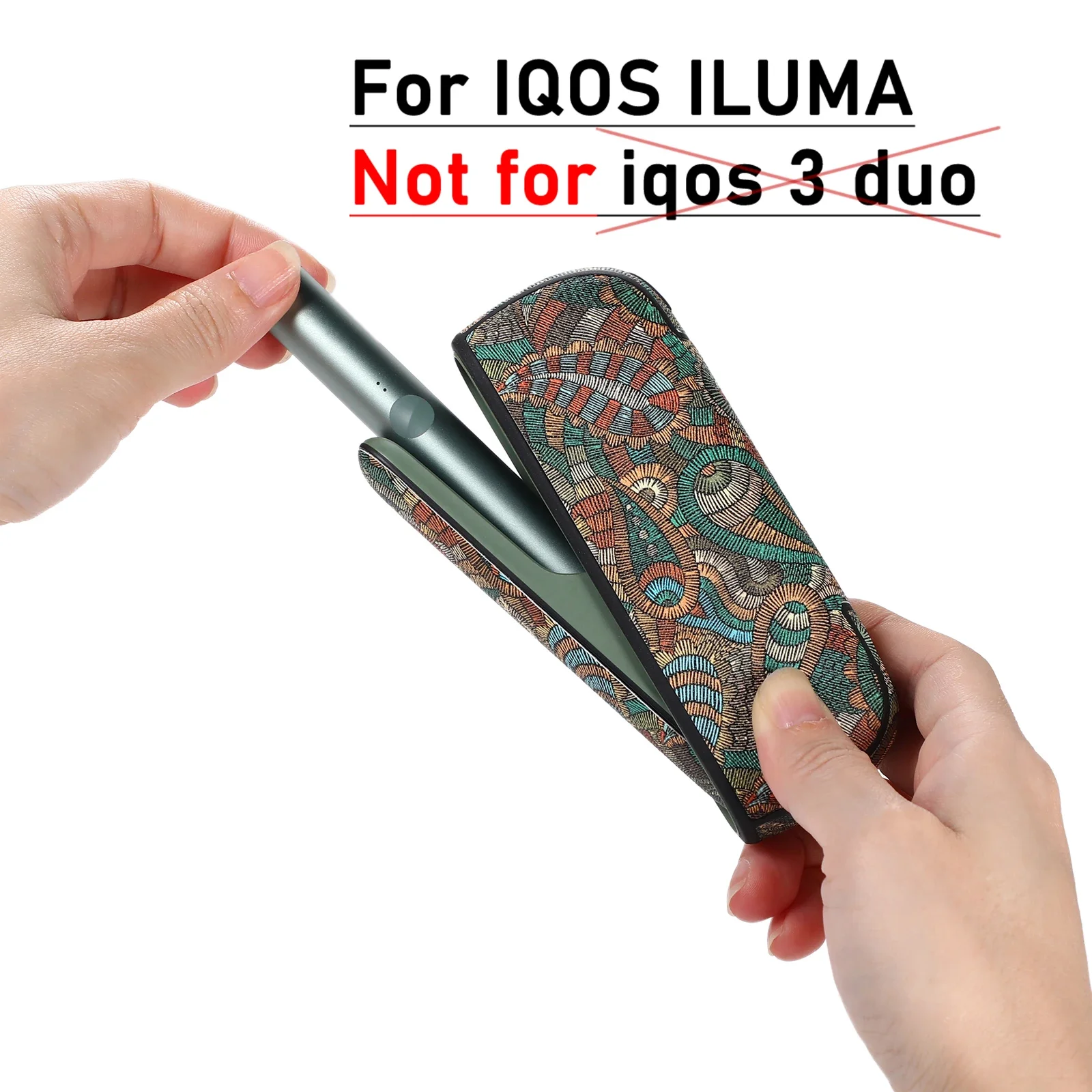 Multiple styles 1 Case+1 Door Cover For IQOS Iluma Magnetic PC Side Cover for IQOS 4 Iluma Replaceable Cover Accessories