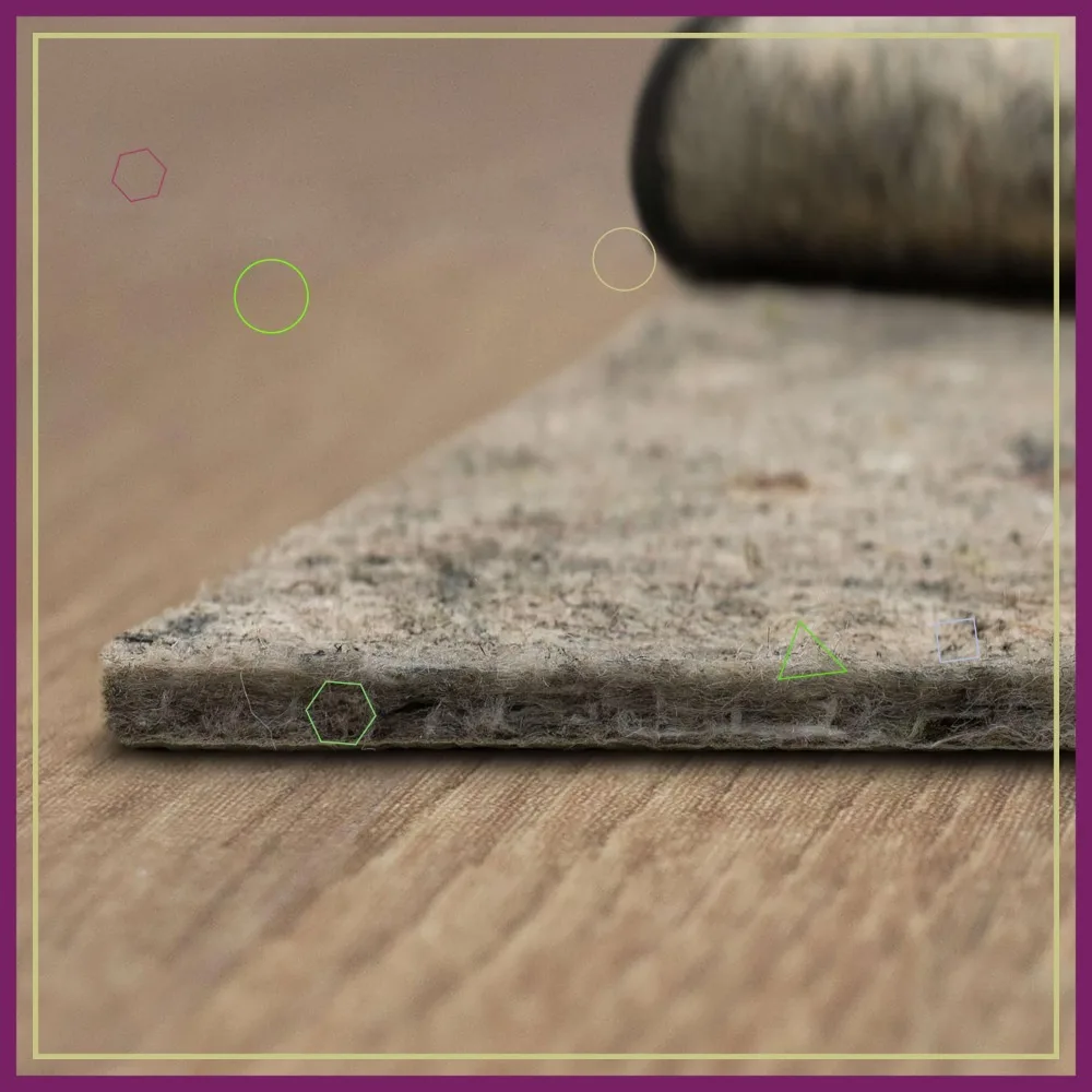 

8' x 10' Non-Slip Rug Pad, 1/4" Thick Dual Surface Felt Cushion with Rubber Gripper for All Floors