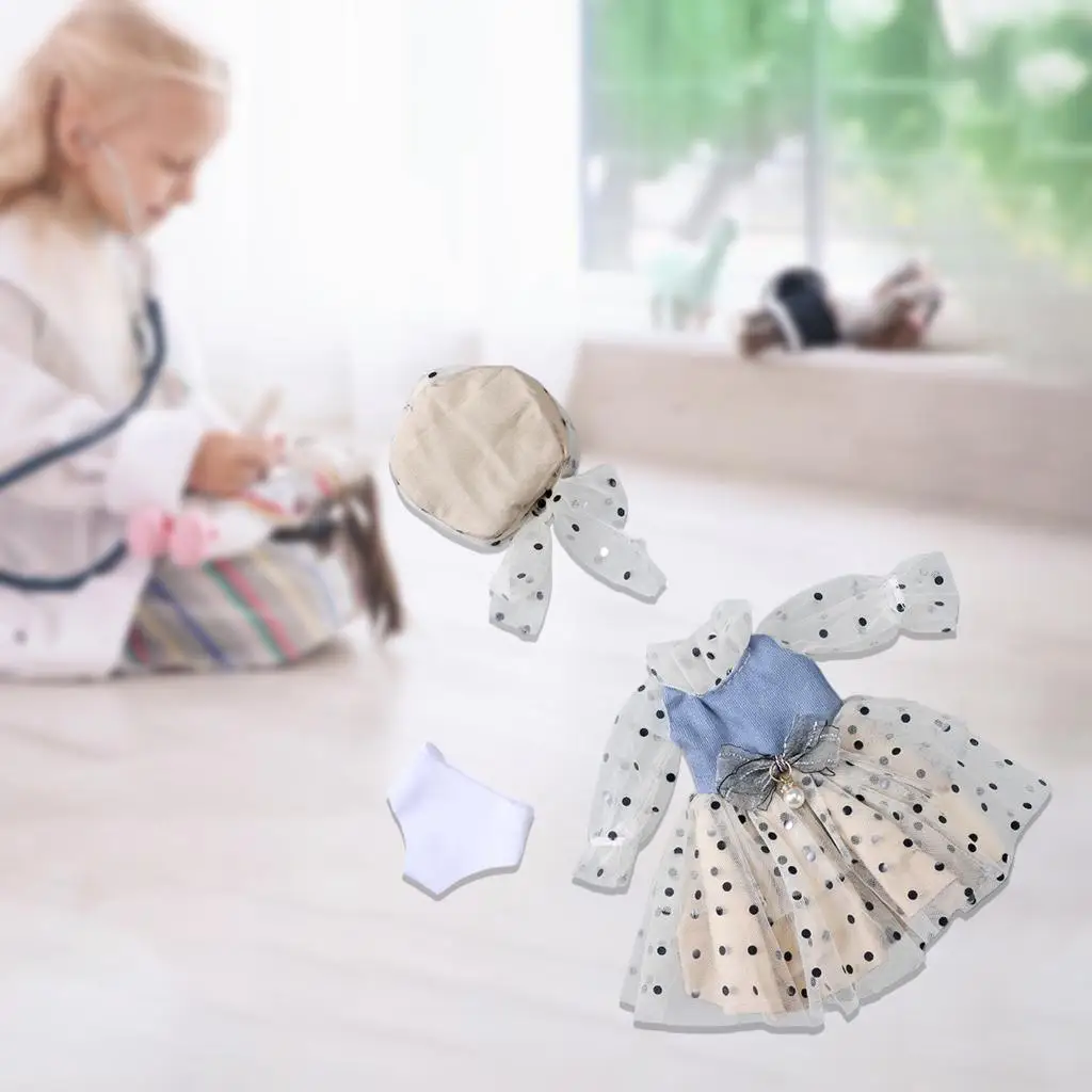 Conjunto de Acessórios de Roupas para Bonecas de 12 Polegadas, Vestidos Feitos à Mão para Bonecas Blythe e de Moda, Fantasia