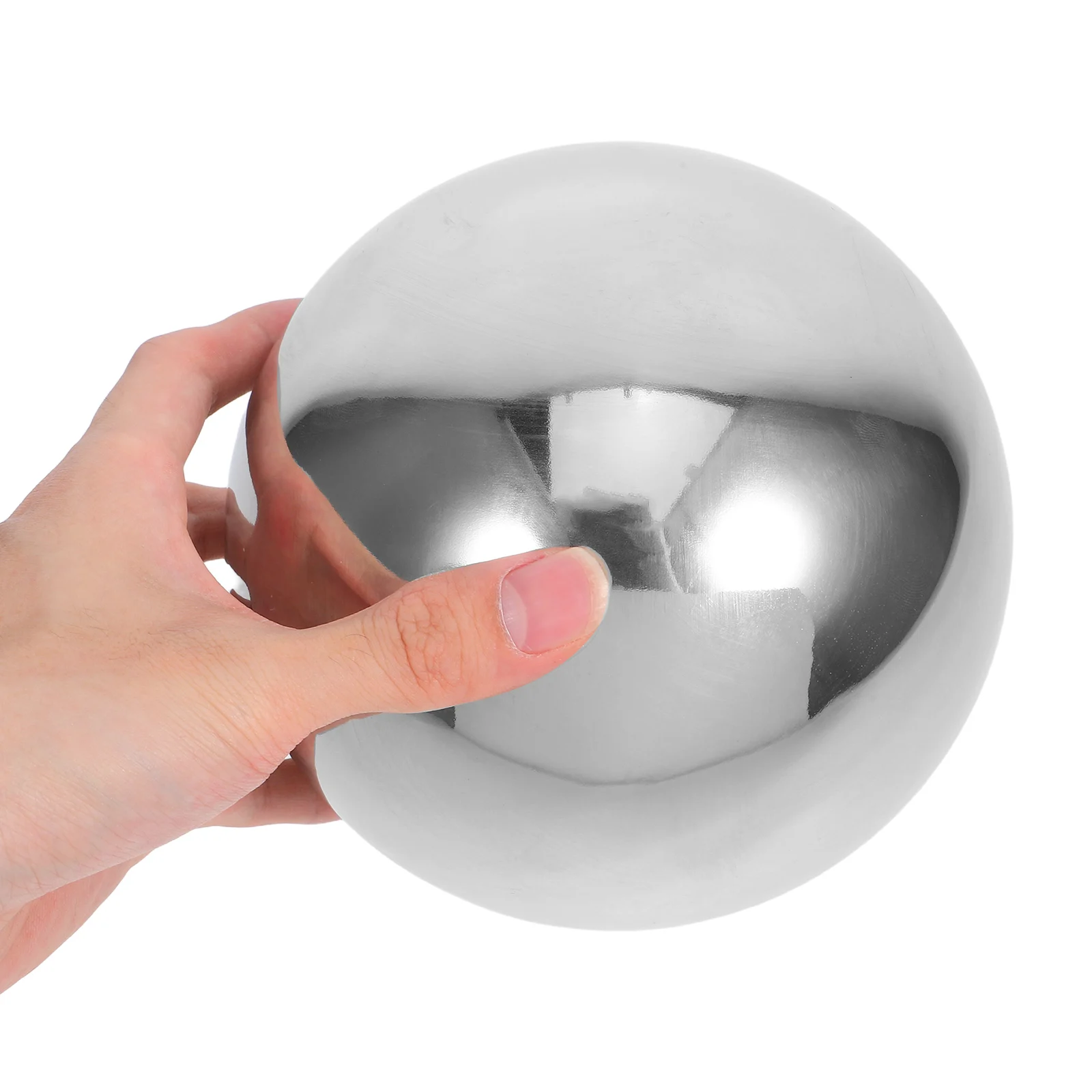 

Polished Gazing Ball Stainless Steel Reflective Hollow Sphere Garden Mirror Ball Ornament for Bedroom Living Room Garden Decor