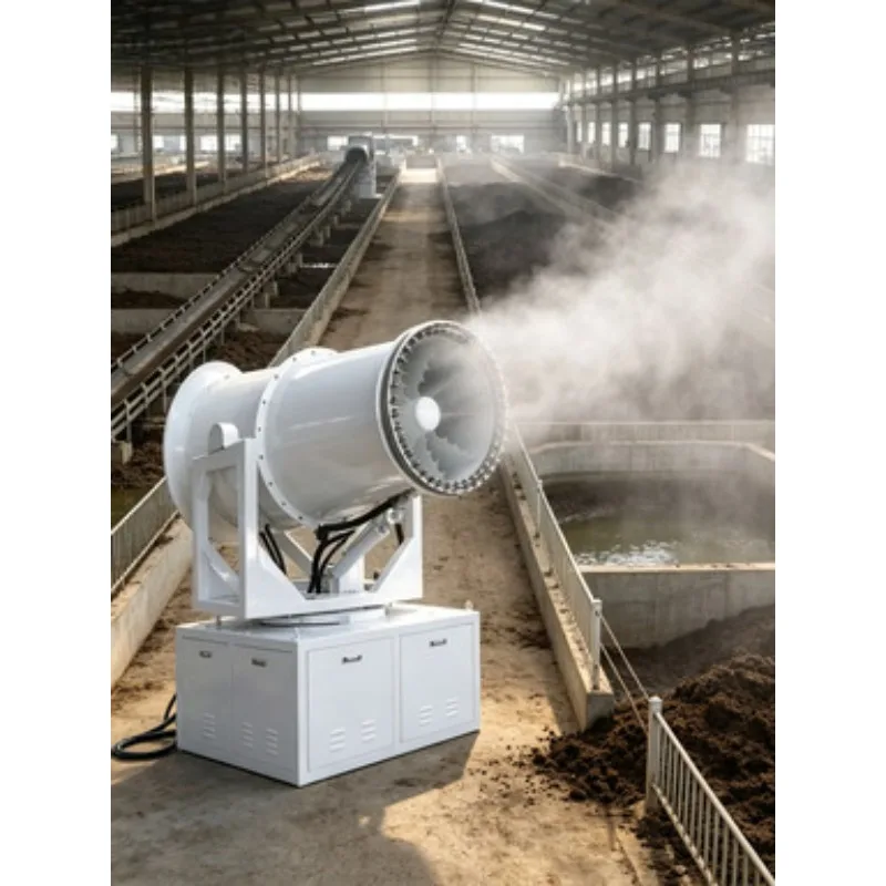 CE Certified Diesel Engine Mobile Fog Cannon 100m Dust Control Water Mist Sprayer with Pump Core Component