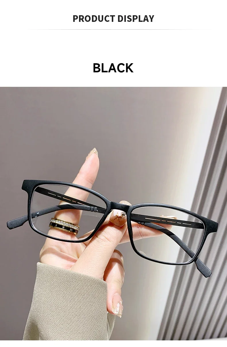 Neue Anti Blau Licht Lesebrille Für Männer Und Frauen Blockieren Blau Licht Optische Linsen Oculos Rechteck Gafas + 1,0 + 4,0 – Detail 6
