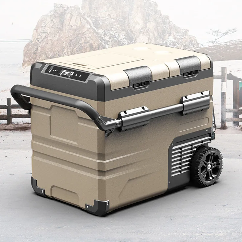 outdoor low noise rapid cooling 12V/220V 35L car refrigerator