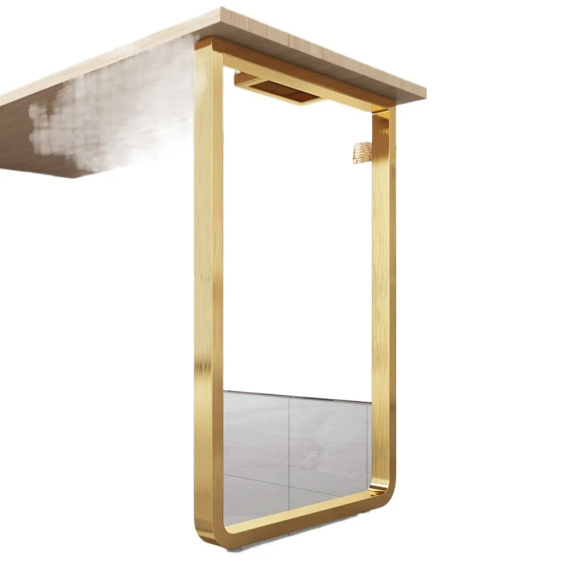

Stainless steel arc island table leg bracket, table rack dresser