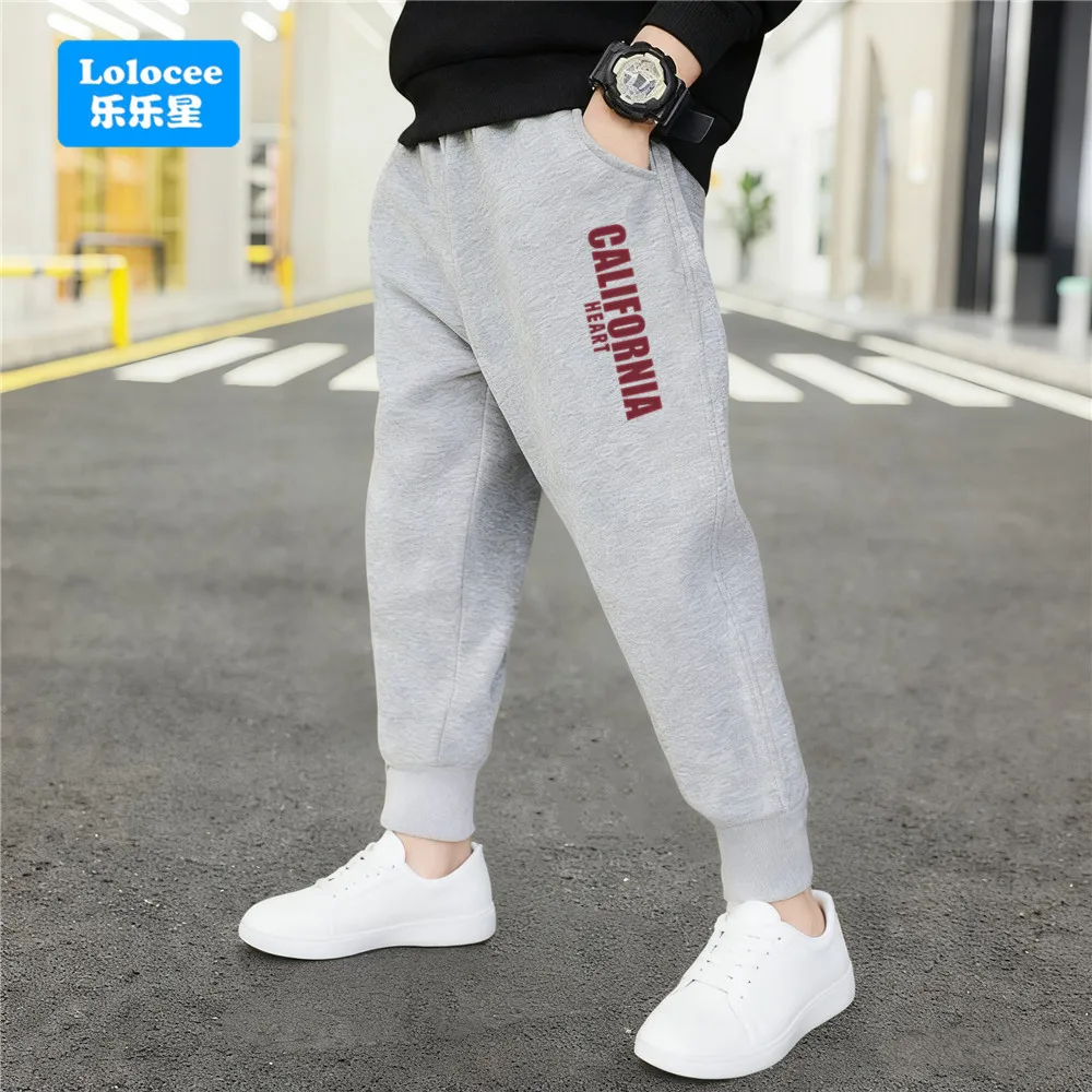 2025 الأطفال الخريف السراويل موضة إلكتروني نمط طويل بانت الأولاد الركض Sweatpants المراهقين ماركة الملابس 3-14Y NVCK1