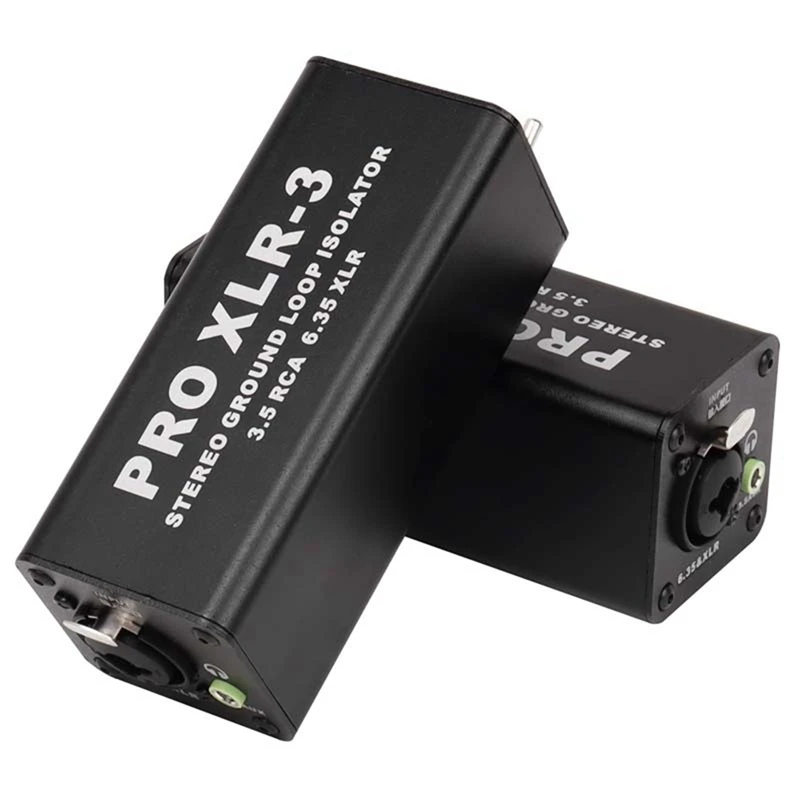 Imagem -03 - Stereo Terra Loop Isolador Filtro de Ruído Ruído Supressor Isolador para pc Pro Xlr3 3.5 Rca 6.35 Xlr Profissional