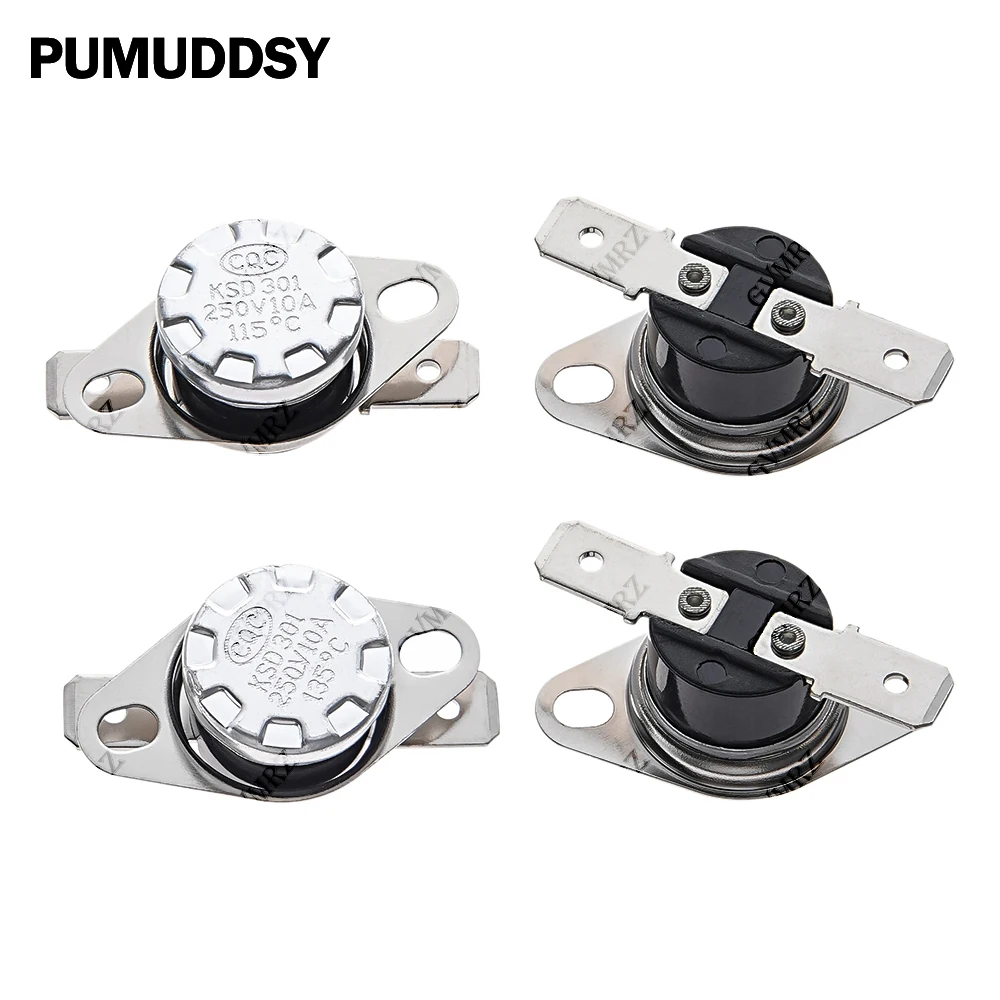 1PCS 50 KSD301 Normally Open Thermostat Sensor 10A 250V 0-160 degree Normally Closed Bakelite KSD-301 Temperature Switch 60 65