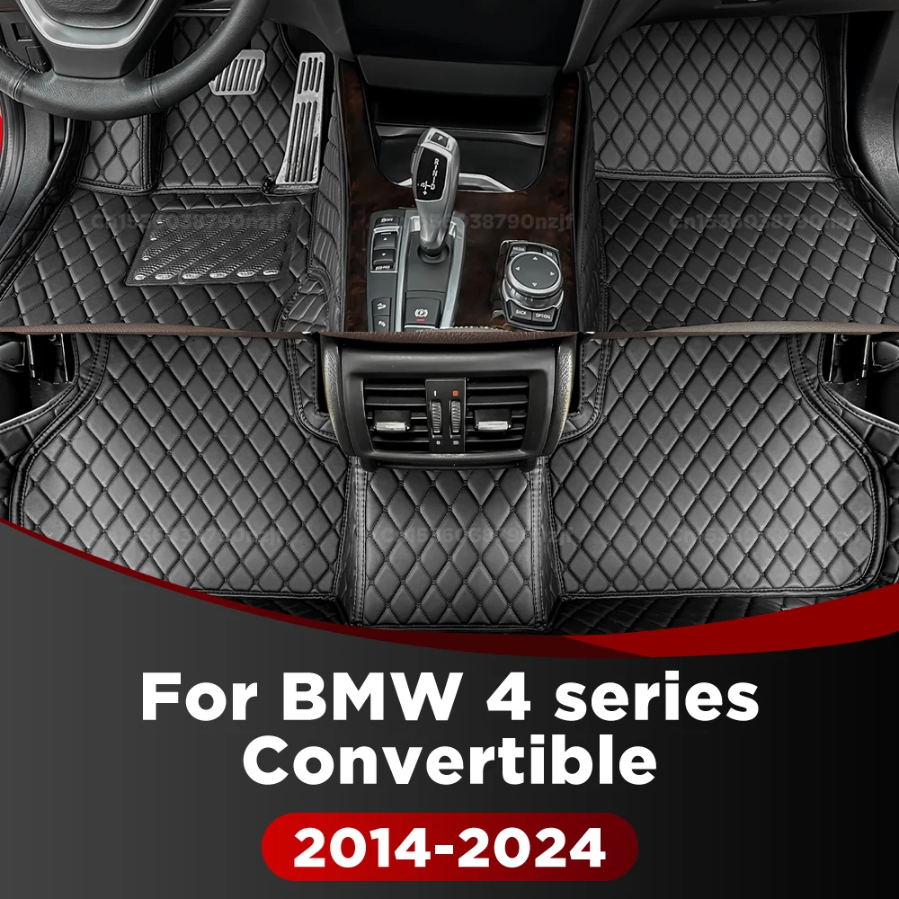 

For BMW 4 series Convertible 2014-2024 Custom Car Floor Mat Automobile Carpet Cover Interior Accessories Protective 2023 2022