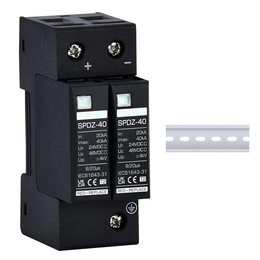 

Voltage Surge Protection Device for Solar Energy DC Type at 24V with Reliable Indicators and Quick Disconnect Features