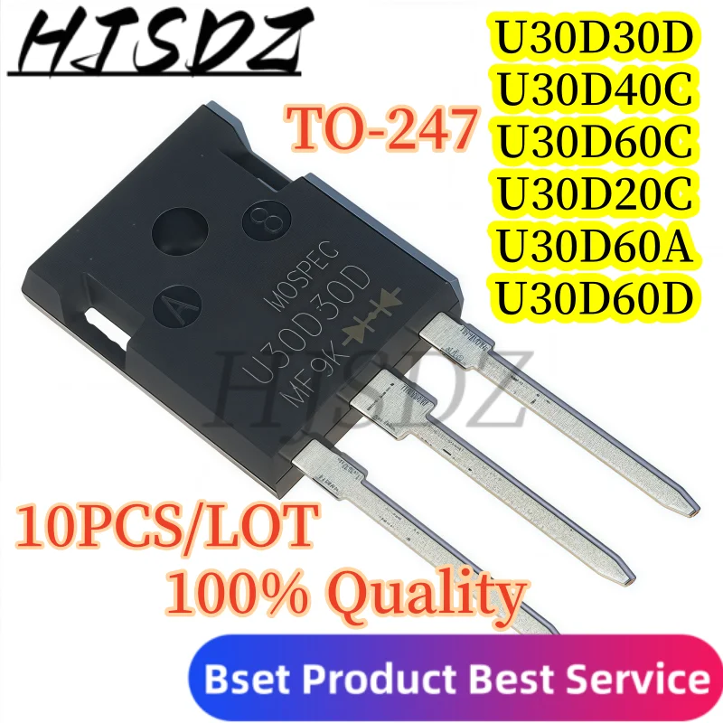 Ultrafast recovery diodes【10-30PCS/LOT】 U30D30D U30D0C U30D60C U30D60D U30D20C U30D60A TO-247