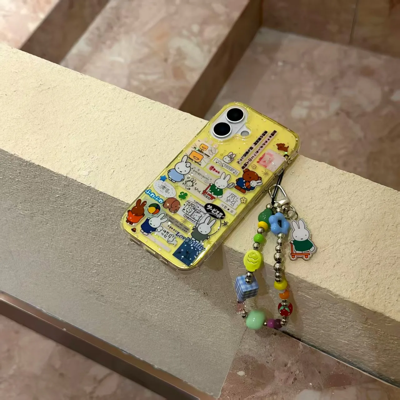 

Miffy iPhone Case Suitable for 13-16ProMax All Models Anti Drop Soft Case Japanese Kawaii Cartoon Protective Cover