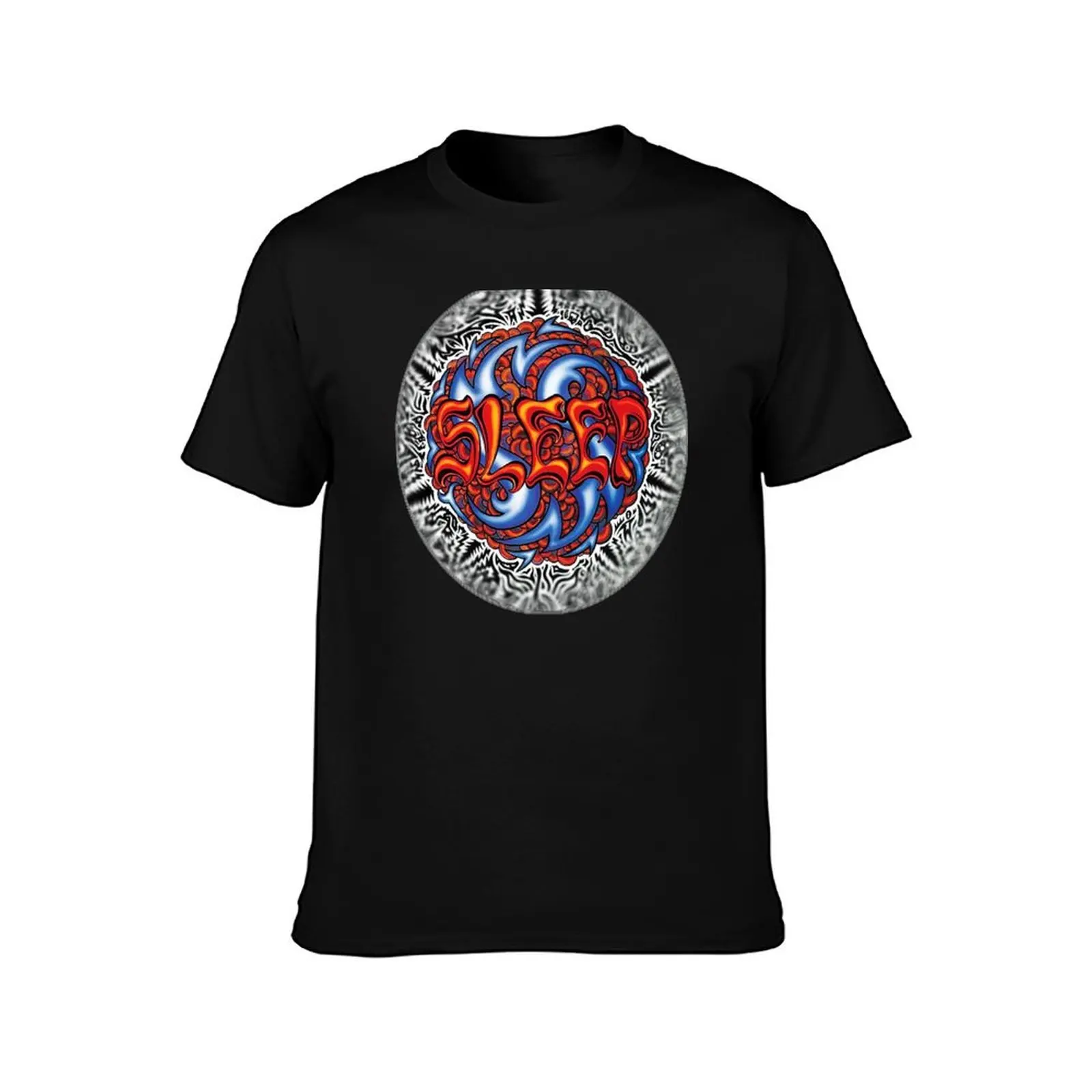 Sleep Band | Holly Mountain T-Shirt Summer Casual Cotton Tee Oversized Streetwear Tops Vintage Graphic Print 100% Cotton