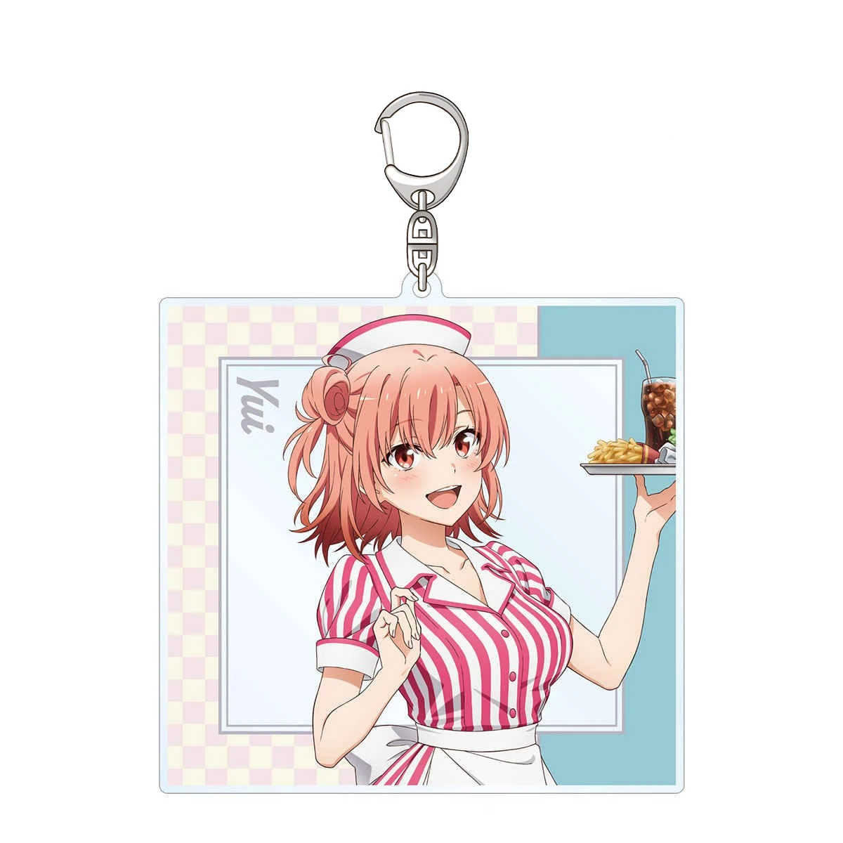 Anime Peripheral Store Yui Snafu Iroha Isshiki Yukino Assembly American Diner Ver Acrylic Keychain Ornamen Fans Gifts About 6cm