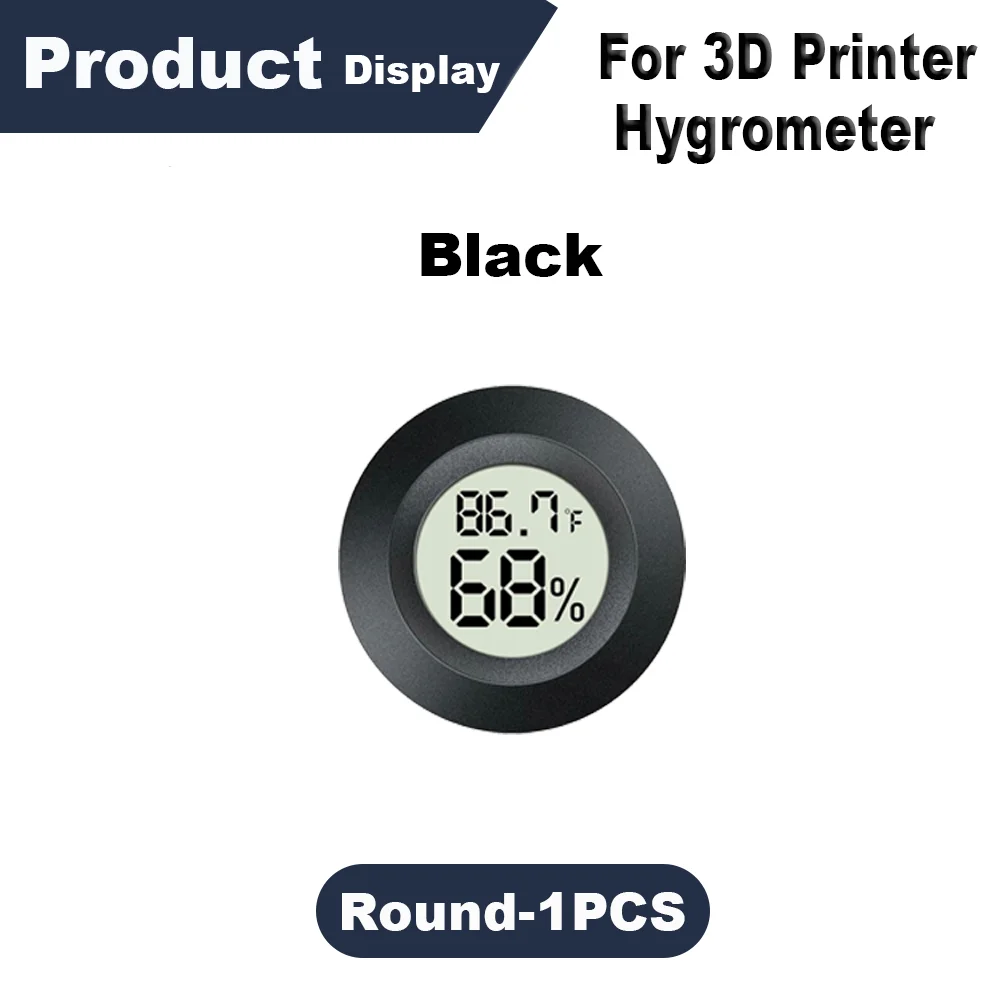 Digitales Temperatur- und Feuchtigkeitsmessgerät mit LCD-Monitor für Bambu Lab X1 P1 AMS – 3D-Drucker Filament-Trockenbox – Detail 8