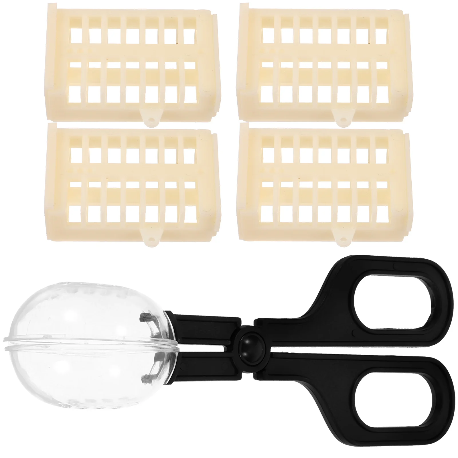 

Beekeeping Tools 1 Queen Cage 4 Bee Cages Multi Functional Clip Large Capacity Beehive Stable Material Bee Breeding Equipment