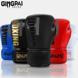 GINGPAI Boxing gloves Children Adult Boxing gloves Fighting mens Set Male Kids Muay Thai Fighting Training Sandbag Gloves