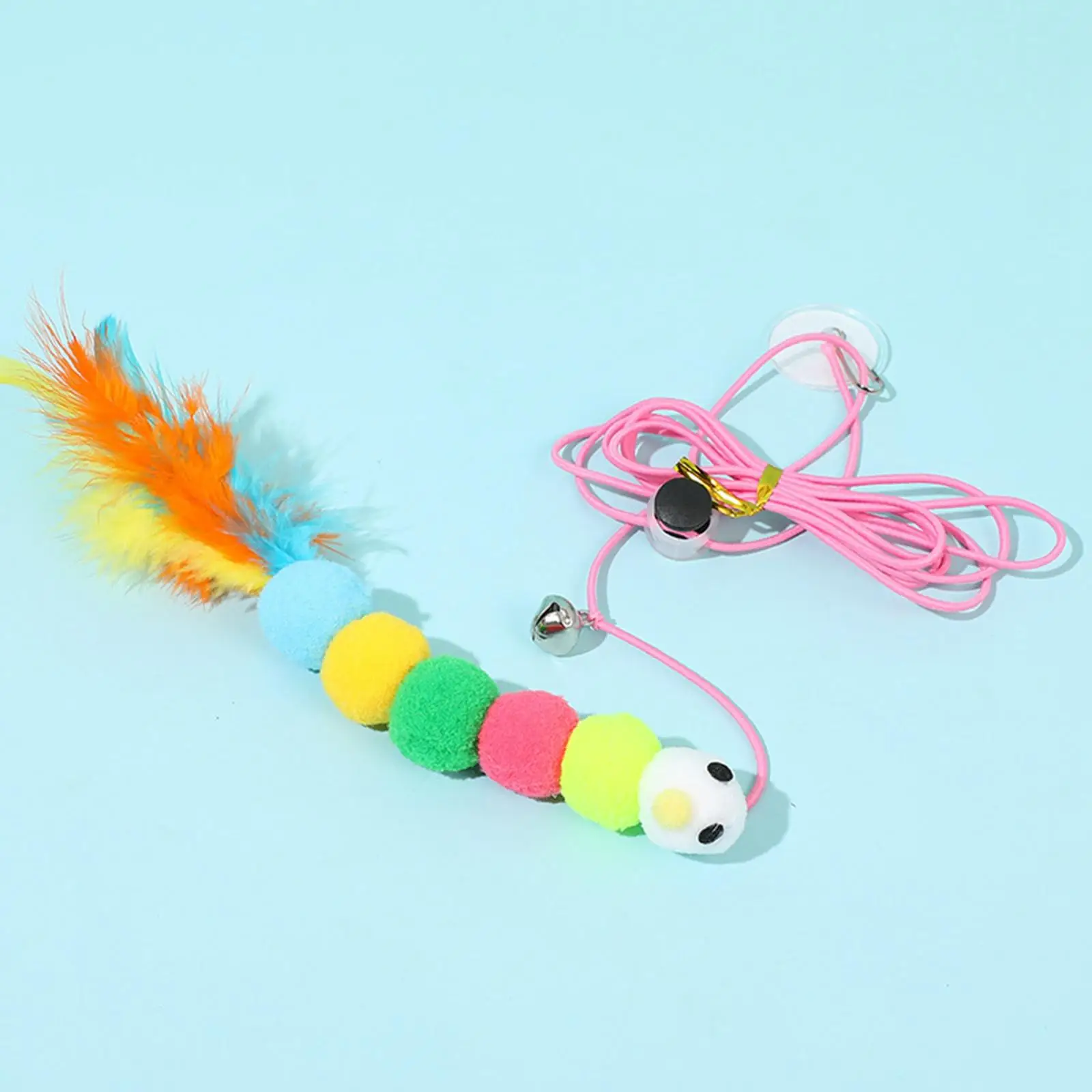 

Cat Teaser Toy Bug Retractable for Indoor Cats Scratch Rope Interactive Toys
