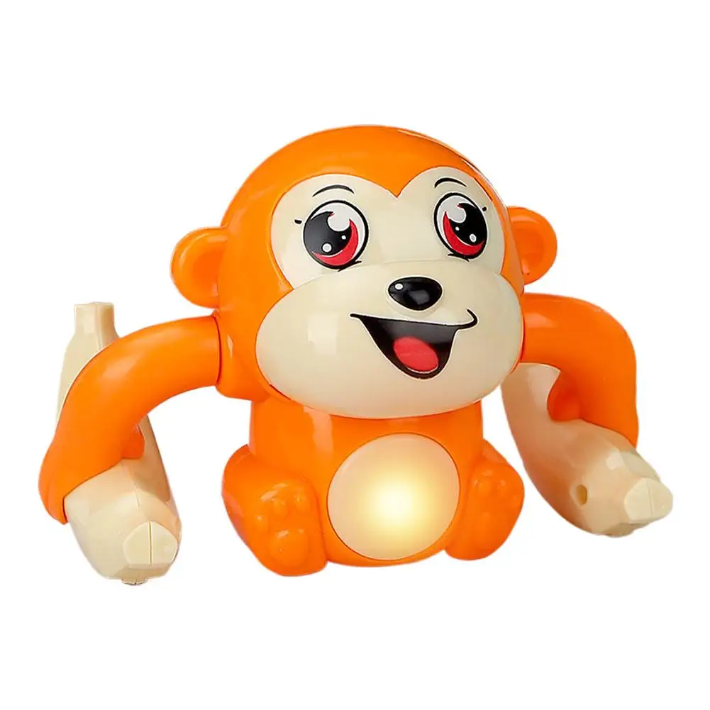 Baby Toy Electric Rolling Monkey Light Music Puzzle Sound Prompt Monkey Children's Toy Flipping Dancing Musical Monkey Toys