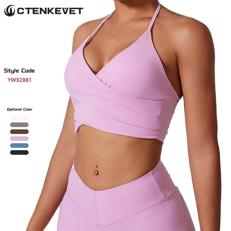 Ctenkevet Women Workout Bra Yoga Clothing Sports Bra Running Sportswear Female Beautiful Back Fitness Top Women Gym Underwear